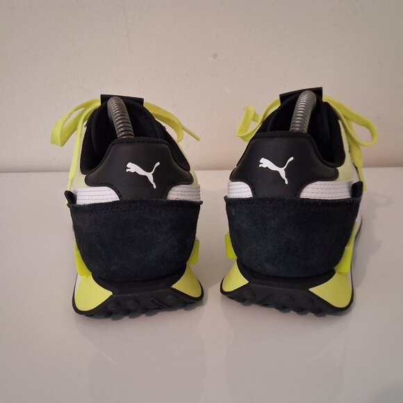 Puma Future Riders Black and Neon Size 8 #373383-01 - Picture 5 of 11